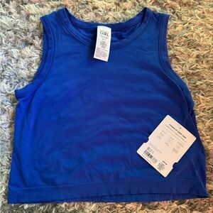 Athleta girl Blue Power Up Crop Tank